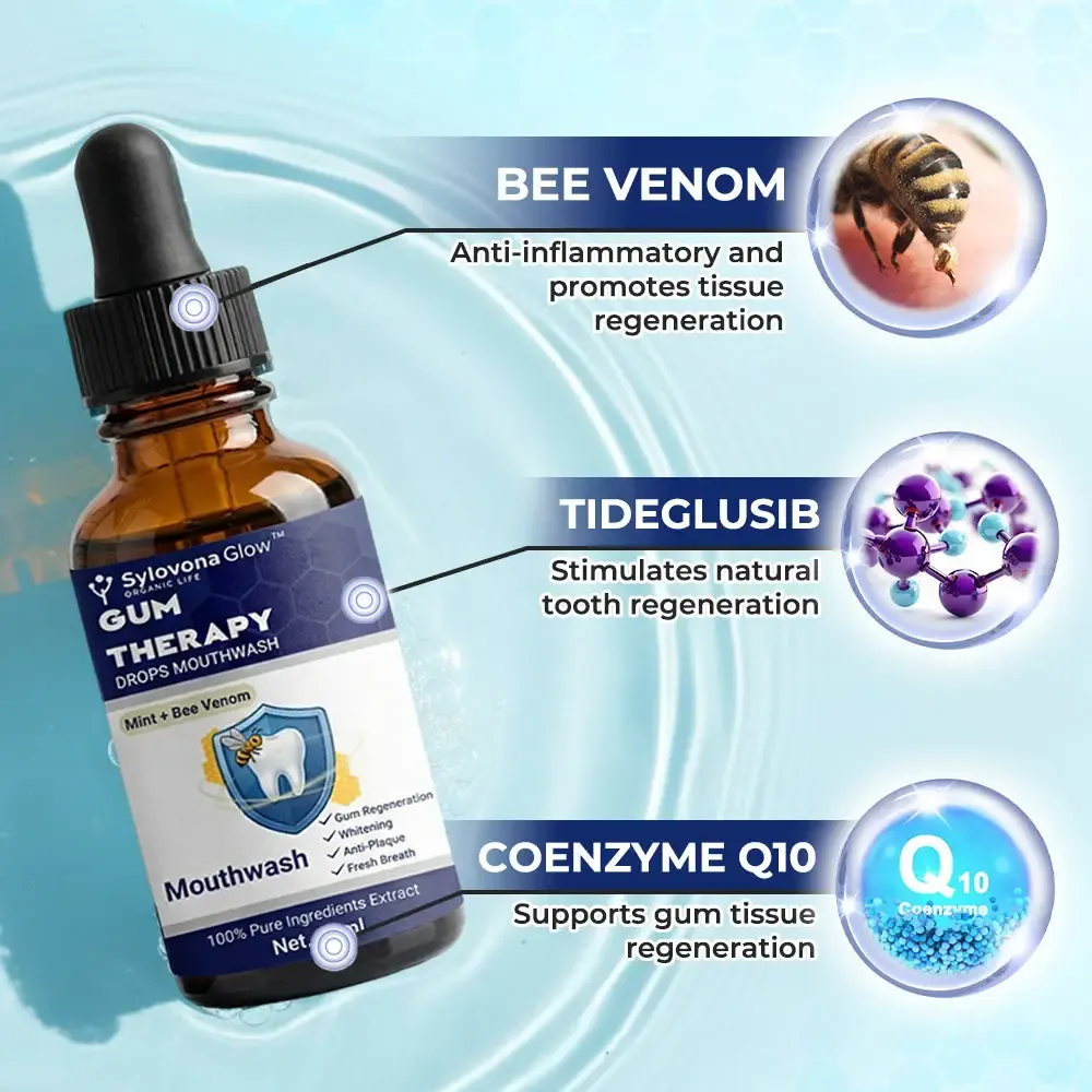 Sylovona Glow™ concentrated liquid mouthwash in dropper format