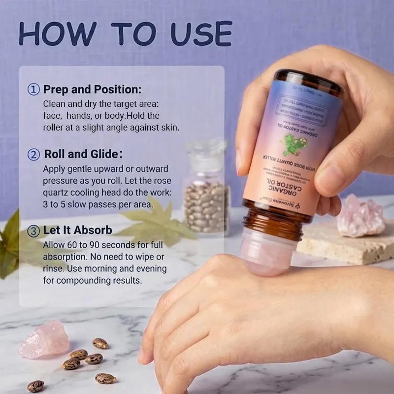 Sylovona Glow™ organic castor oil roll-on