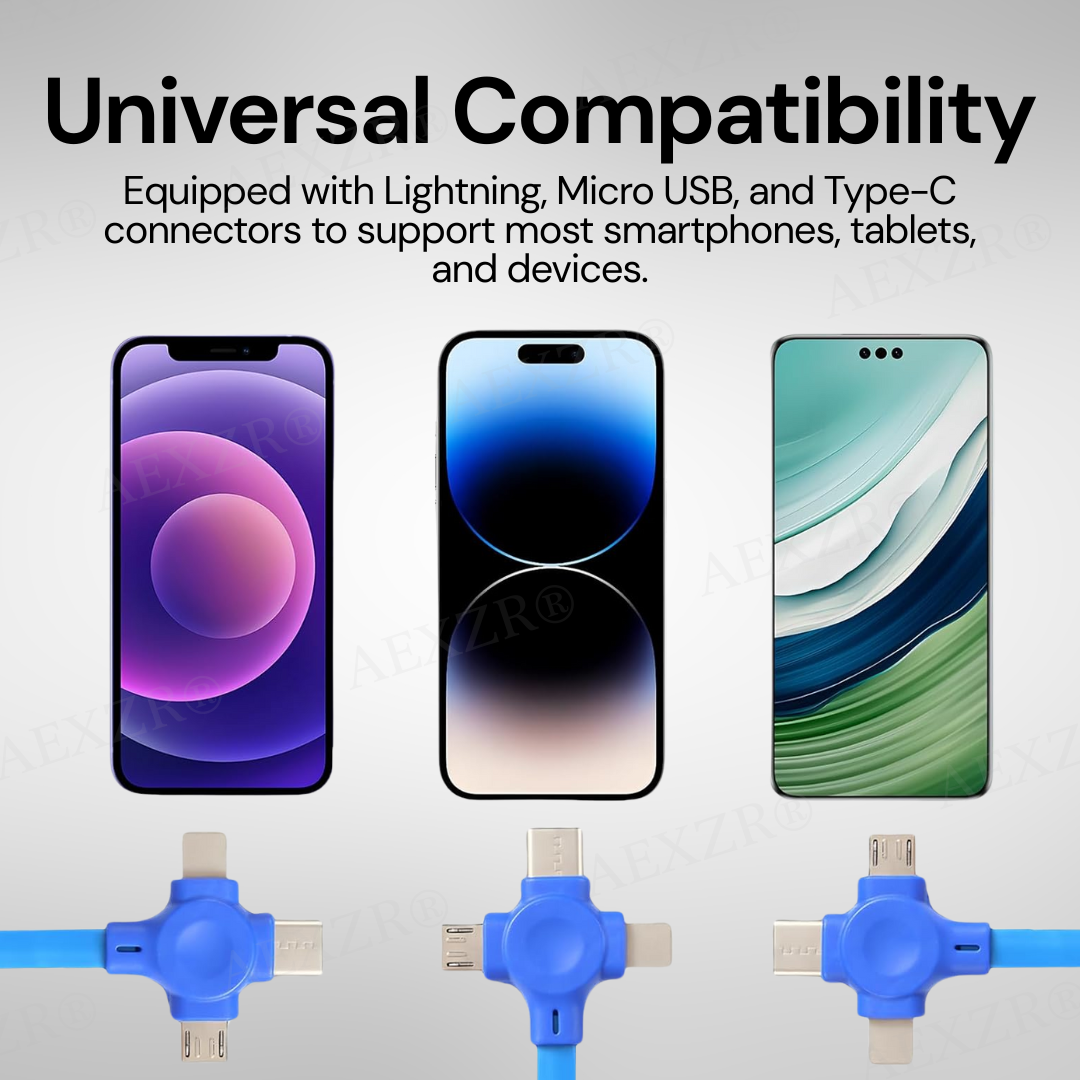3 in 1 Charging Cable Roll - Image 2