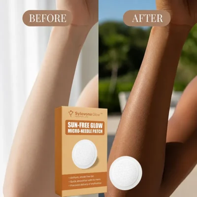 Sylovona Glow™ Sun-Free Glow Patch with dissolving seaweed micro-cones