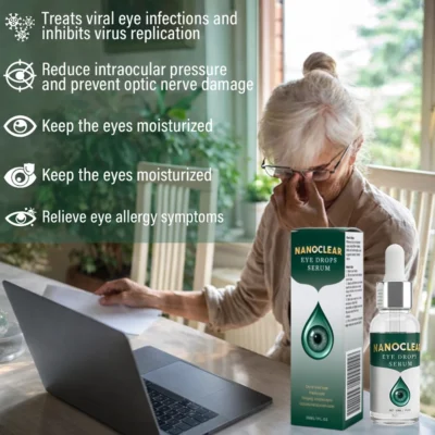 NanoClear eye serum dropper bottle