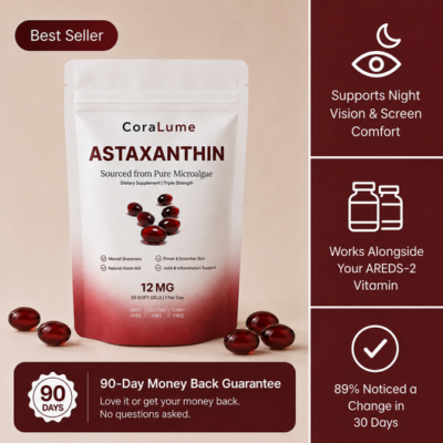 CoraLume natural astaxanthin softgels