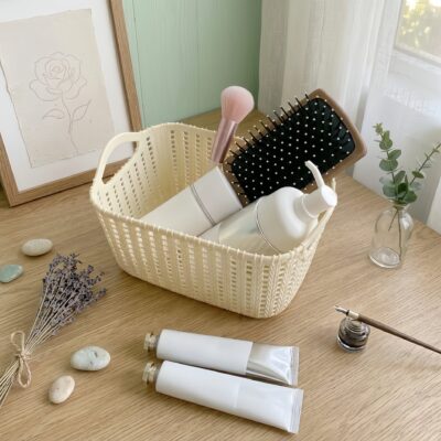 Woven Texture Desktop Storage Basket - Image 2