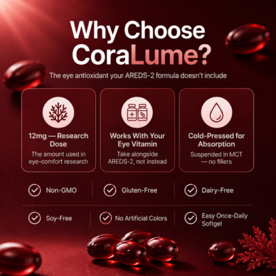 CoraLume Haematococcus pluvialis astaxanthin supplement