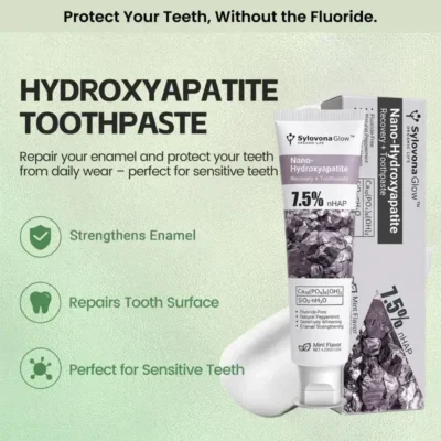 Sylovona Glow™ fluoride-free toothpaste with cold-distilled peppermint oil