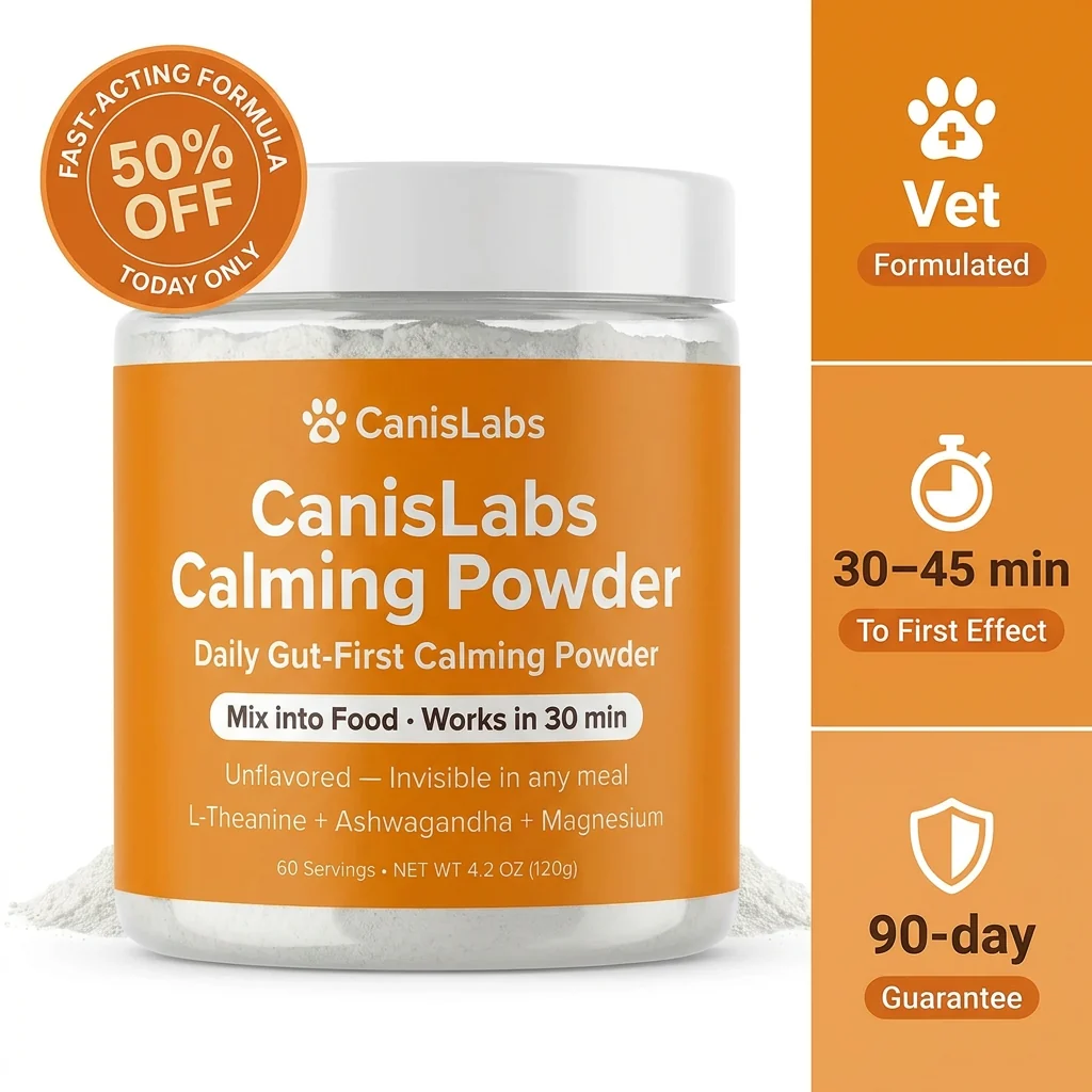 CanisLabs™ dog calming powder with 75 mg chamomile extract